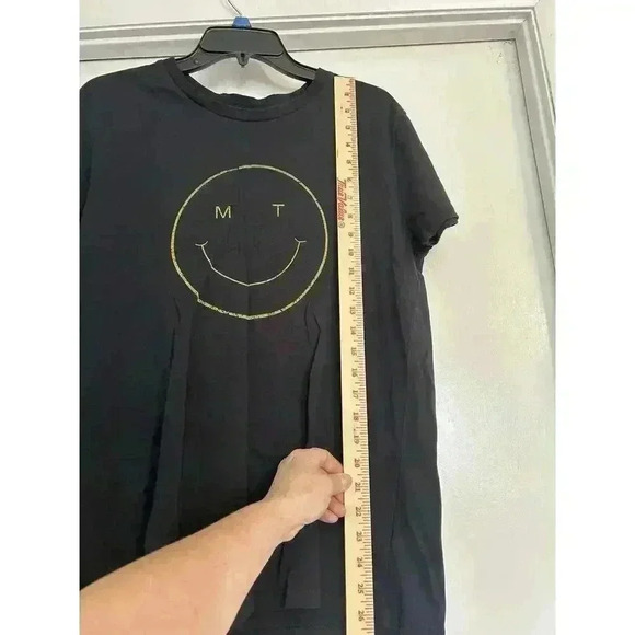 Intrigue Ink Dark Navy Blue Medium Smiley Face MT Montana T Shirt M - Picture 4 of 7